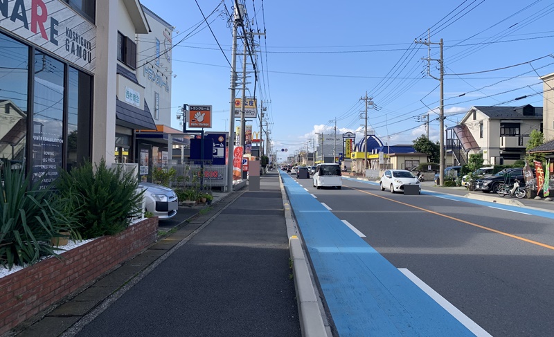 ハローストレージ蒲生南町の前面道路