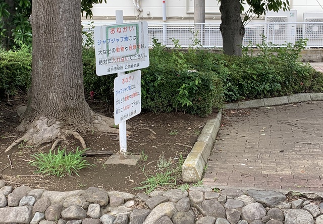 花田第二公園の滝のルール2